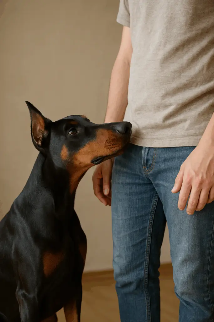 Why Do Dobermans Nudge and Nose Bump You
