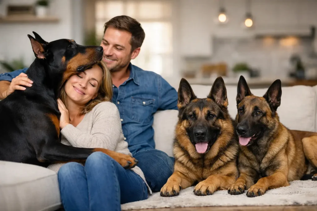 Are Protection Dogs Affectionate at Home?