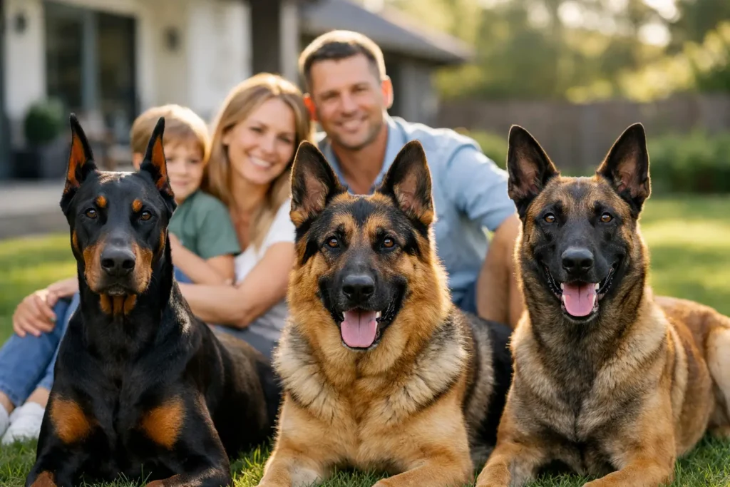 Household Compatible Protection Dogs for Families